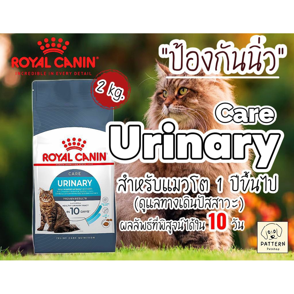 Royal Canin Urinary Care 2 kg. อาหารแมวโตที่ต้องการดูแลสุขภาพทางเดินปัสสาวะชนิดเม็ด Exp.ปี 2027
