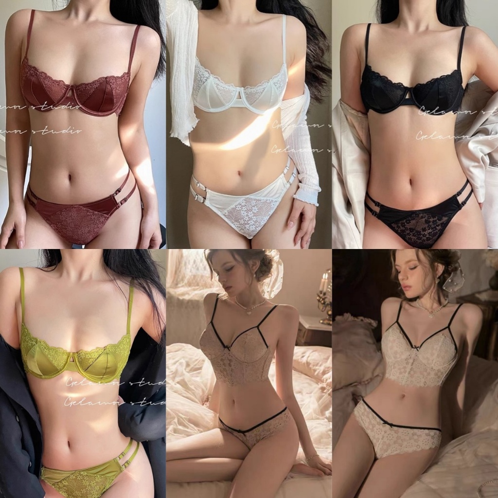 🌹Sexy Bloom🌹คุณภาพดีและราคาถูก 👙ชุดชั้นในสตรี👙 ชุดชั้นในลูกไม้ ชุดสองชิ้น เนื้อผ้าใส่สบาย มีหลายแบบให้เลือก จัดส่งรวดเร็ - รูปที่ 3