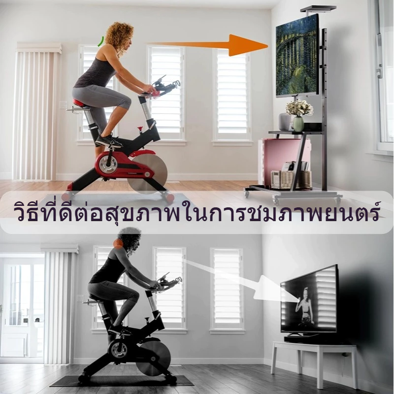 ขาตั้งทีวี 32-90 นิ้ว ปรับความสูงได้ พร้อมล้อเลื่อน thumbnail 4