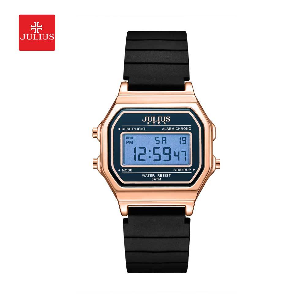 Julius นาฬิกาข้อมือผู้หญิง JA-1505 สายซิลิโคน หน้าปัดสี่เหลี่ยม แบรนด์เกาหลี แฟชั่นฮิตของแท้