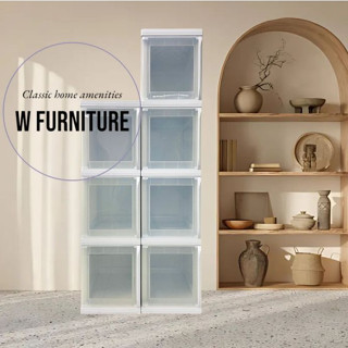 🗄ตู้พลาสติกน็อคดาวน์อเนกประสงค์ 3ชั้น/4ชั้น 👍มือจับข้าง/ฝาสว…