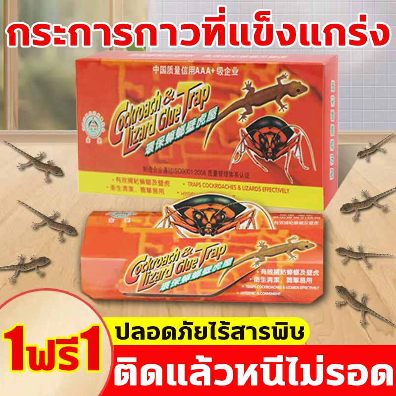 ซื้อ1แถม1 ดักจิ้งจก บ้านจิ้งจก กระการกาวที่แข็งแกร่ง ปลอดภัยไร้สารพิษ ยาฆ่าจิ้งจก จับจิ้งจก ปลอดภัยยิ่งขึ้น ไม่มีสารเคมี