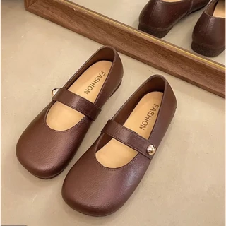 พร้อมส่งจากไทย【0824】รองเท้าMARY JANEโซคิวท์ใส่สบายๆกลางแจ้งน่ารักสุดๆ