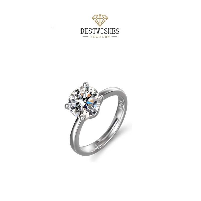 BW jewerly 💕แหวนเงิน One Love แหวนเงินแท้ แหวนผู้หญิง แหวนปรับขนาดได้  แหวนเรียบหรู แหวนแฟชั่น J013Z