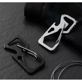 ส่งจากไทย ใหม่ 13in1 multi-tool การ์ดอุปกรณ์ปีนเขาที่มีหัวสกรูการตั้งแคมป์กลางแจ้งแบบพกพา EDC tool