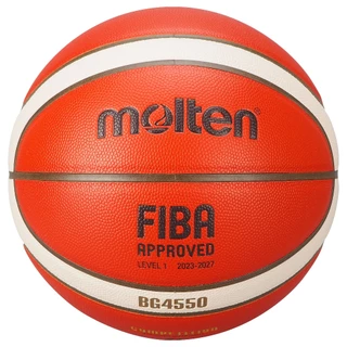 MOLTEN ลูกบาสเกตบอลหนัง PU รุ่นใหม่ B7G4550 ปี 2025 FIBA APPROVED รหัส BG4550