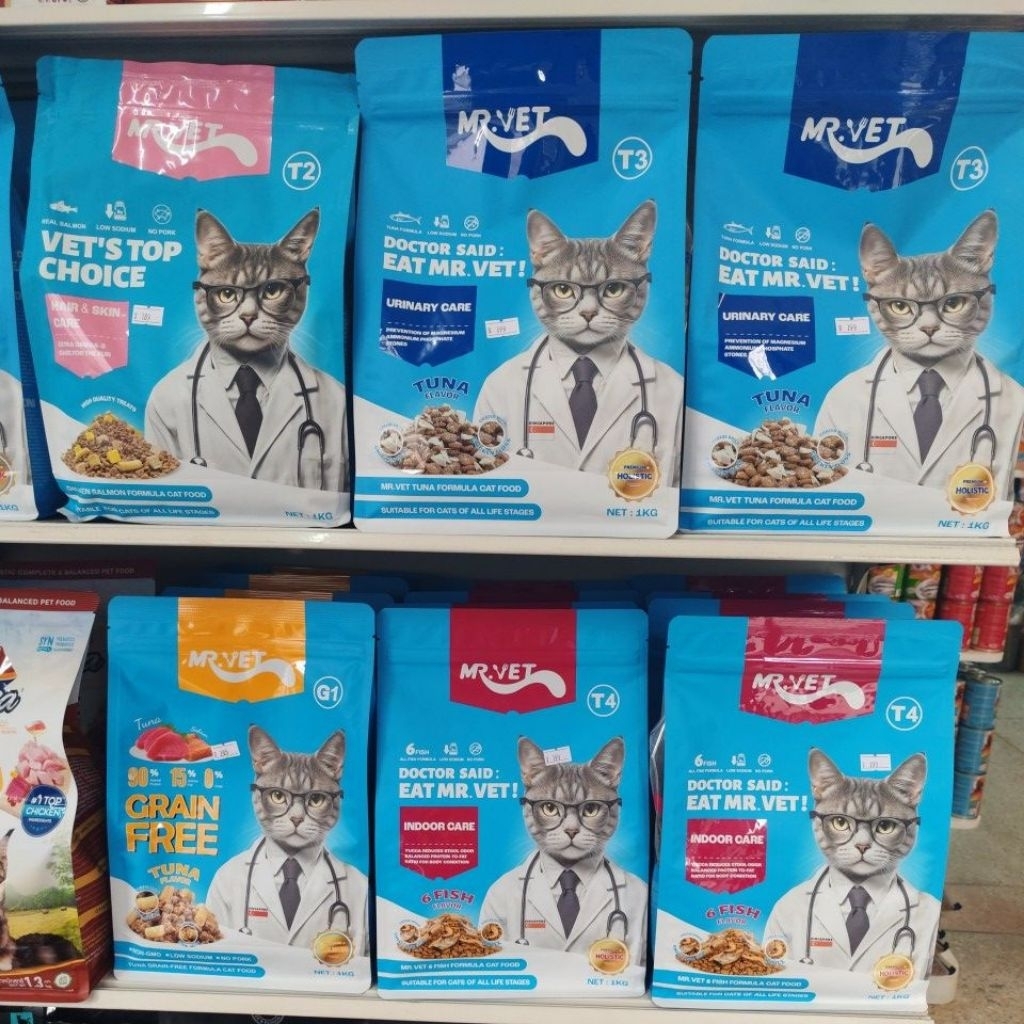 Mr.vet​ อาหารแมวสอดไส้​ฟรีซดราย​300g-1kg