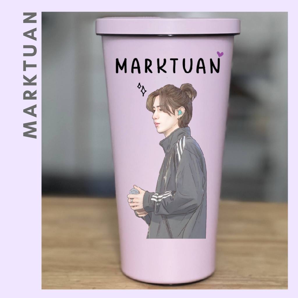 MD18. แก้วสกรีน UV รูปวาด Mark tuan : Got7 : Marktuan : marktuangot7 : มาร์คต้วน : มาร์คต้วนGot7