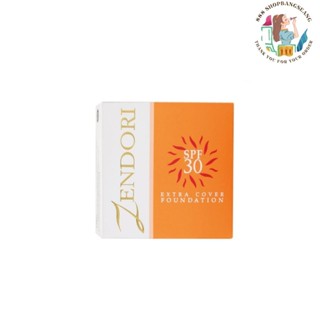 แป้ง Zendori Extra Cover Foundation SPF 30 ตลับสีส้ม 10g