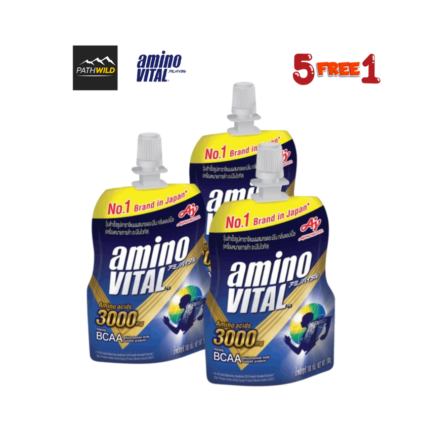 [[[ ซื้อ 6 จ่าย 5 / กดซื้อ 6 ]] AMINO VITAL อะมิโน ไวทัล เจลให้พลังงานมี BCAAs สูง ทานง่าย ขนาด100 กรัม