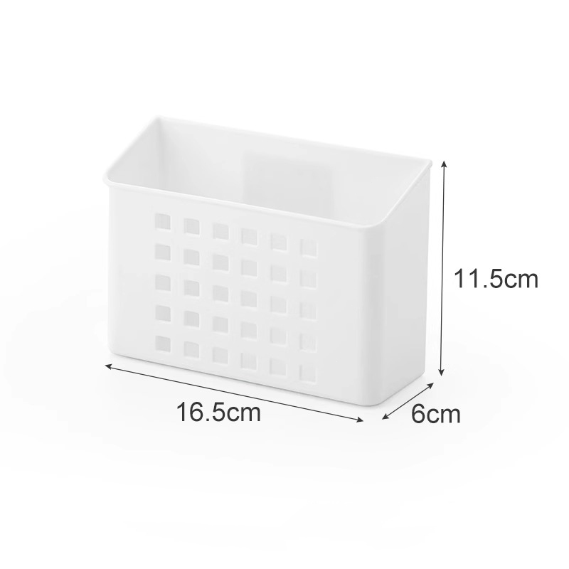 กล่องเก็บของติดตู้เย็น แม่เหล็กดูด กล่องจัดเก็บความจุใหญ่ ติดแผ่นดูด แข็งแรงรับน้ำหนักได้มาก ชั้นเก็บของในครัว - รูปที่ 5