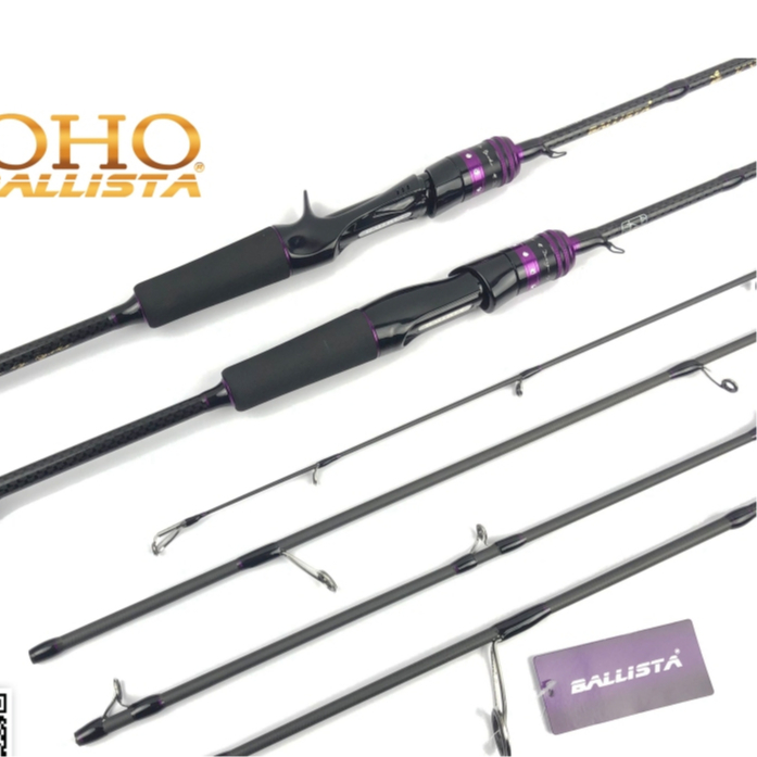 คันตีเหยื่อปลอม BALLISTA KYOHO  เป็นคัน 2 ท่อน ต่อกลาง ด้ามพุดเดิ้ล Reelseat ทั้ง เบทและสปิน