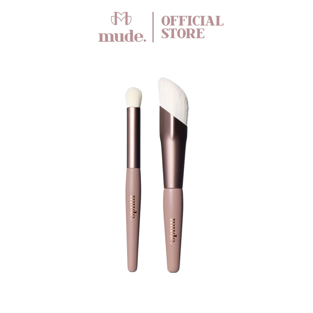 MUDE MINI HIGHLIGHTER BRUSH 2 TYPES  (แปรงแต่งหน้า แปรงไฮไลท์)