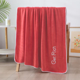 YJY-02 【ขนาด 170x90 ซม.】ผ้าขนหนูนาโนไฟเบอร์รุ่น GetRich/WELKIN สีพื้น ผ้าเช็ดตัวนาโนซับน้ำดี แห้งไวมาก เนื้อไมโครไฟเบอร์