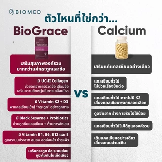 BioGrace โพรไบโอติกส์สำหรับผู้สูงอายุ Medical Grade Probiotic BioMed UC-ll Collagen โพรไบโอติกรูปแบบแคปซูล