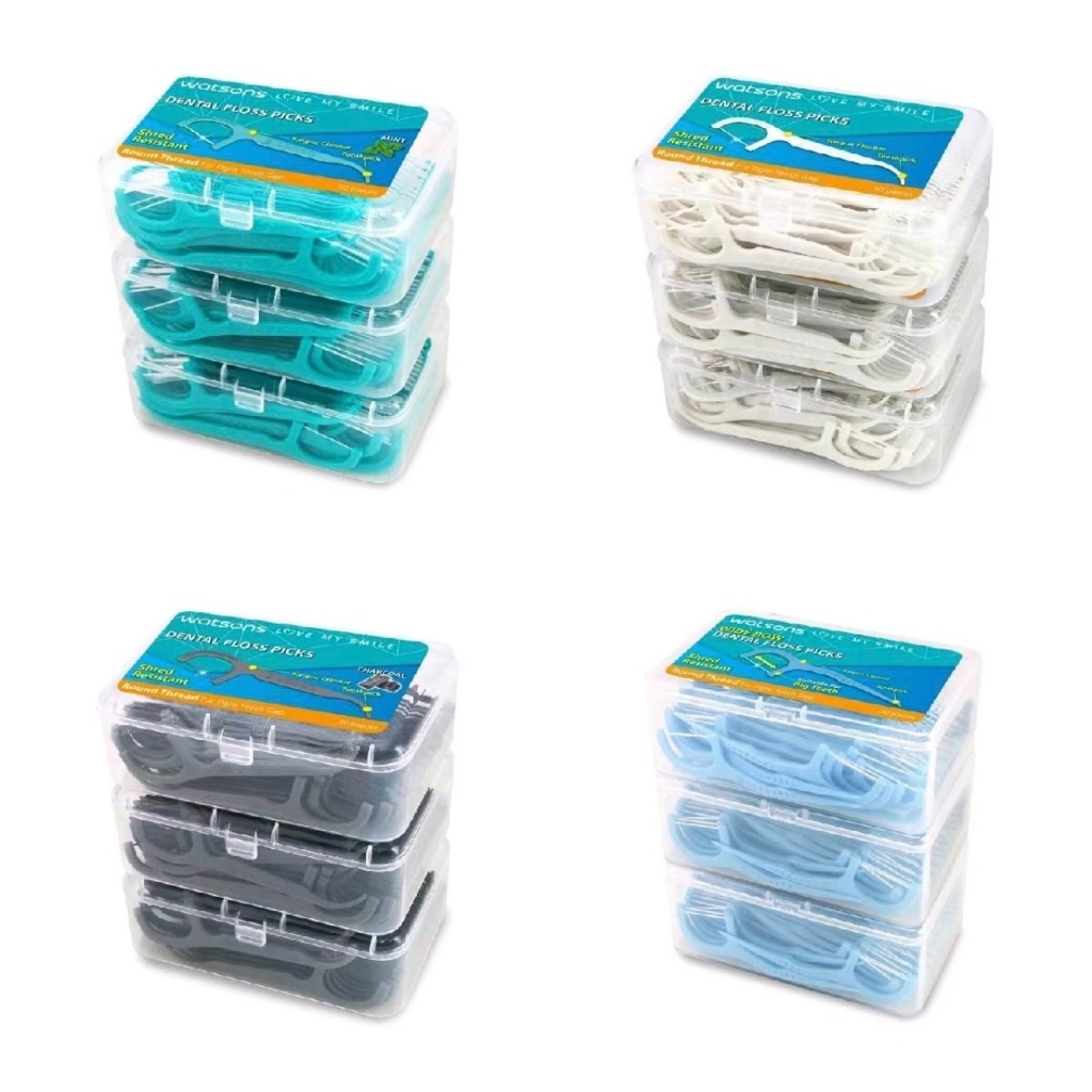 ไหมขัดฟัน WATSONSของแท้50x3กล่อง