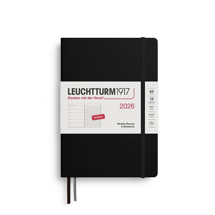 LEUCHTTURM1917 Weekly Planner & Notebook Medium A5 2026 แพลนเนอร์และโน๊ตบุ้ค ขนาด A5