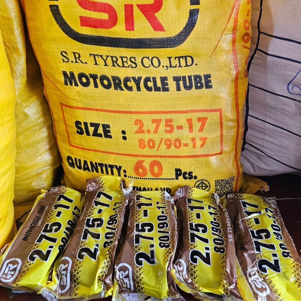 ยางใน275-17 ยี่ห้อSR ชุดละ5เส้นครับ