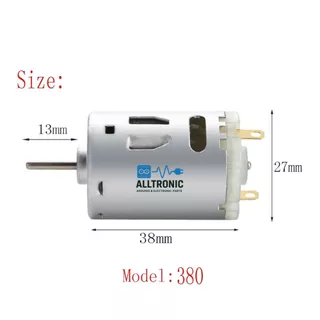 มอเตอร์ รอบเร็ว DC 3.7V 7.4V 12V เบอร์ RS380 DC Motor 380