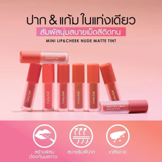 Cathy Doll มินิ ลิปแมทท์ ทาปากและแก้ม Mini Lip & Cheek Nude Matte Tint เคที่ดอลล์ สีชัด 2.1 กรัม