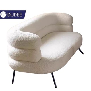 DUDEE โซฟา รุ่น SF-111 โซฟาผ้าขนแกะเทียม สไตล์มินิมอล หนานุ่…