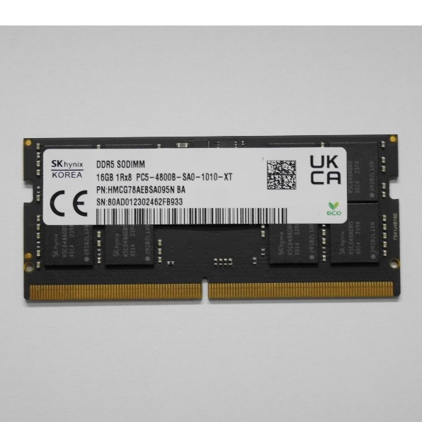 แรม พีซี / โน๊ตบุ๊ค PC/NB RAM DDR5 16GB 4800  แรม Hynix
