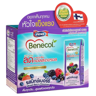 BBF12/2026 Benecol เบเนคอล ผลิตภัณฑ์เสริมอาหารแพลนท์สตานอล รสมิกซ์เบอร์รี่ 36 กล่อง