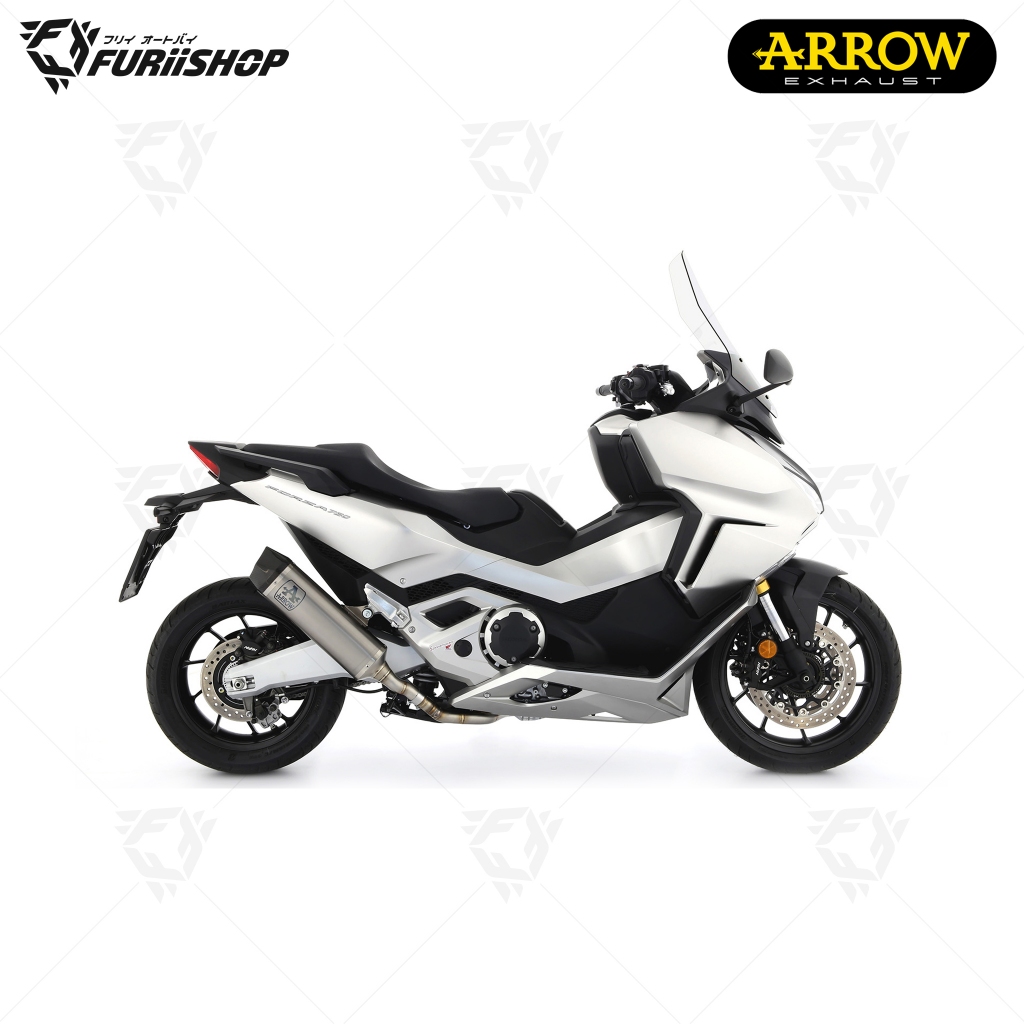 ท่อสูตร/ท่อแต่ง/ท่อไอเสีย Arrow Slip on Indy Titanium-Carbon : for Honda Forza750 2025