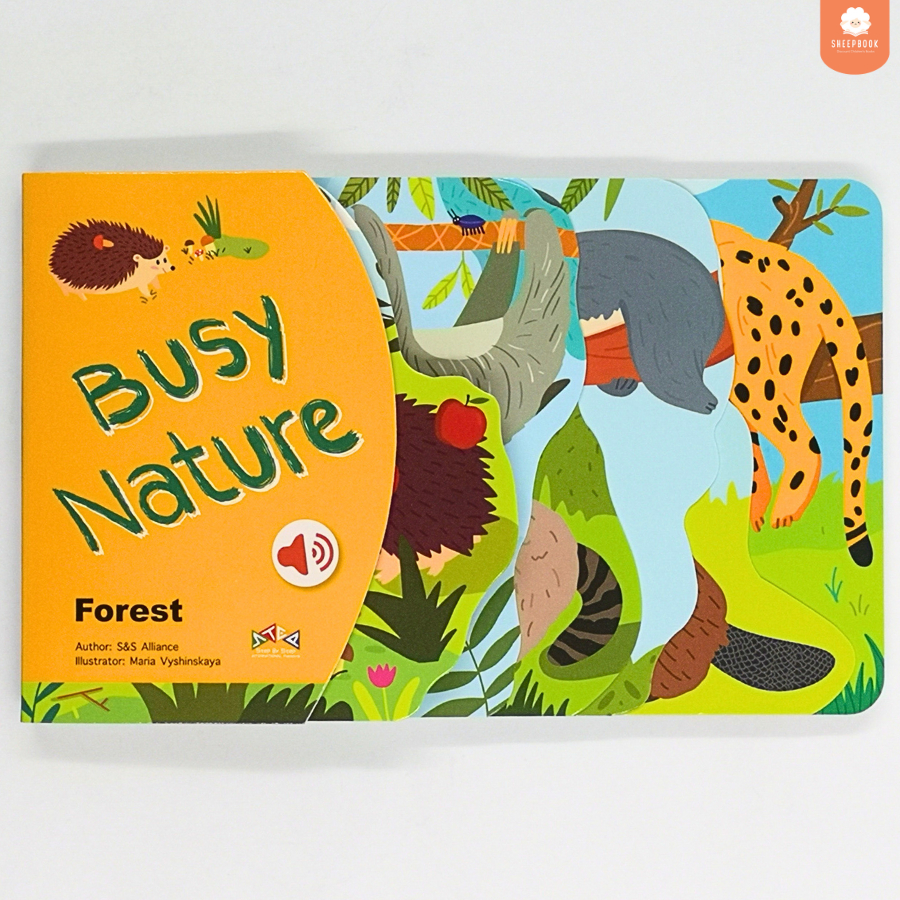 บอร์ดบุ๊ค Busy Nature:Forest ปุ่มเสียง 6 เสียง A2B2