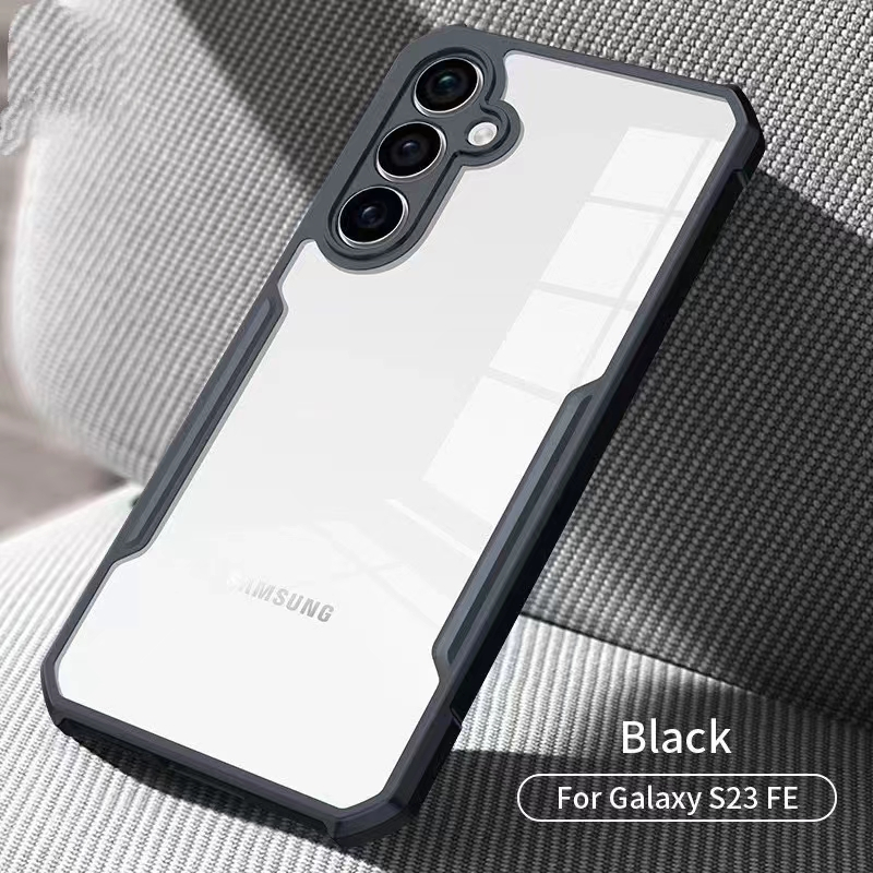 เคสขอบดำ หลังใส HHL สำหลับ Samsung A54 A34 A24 A14 A81 A9pro Not10Lite เคสกันกระแทก ขอบนิ่ม