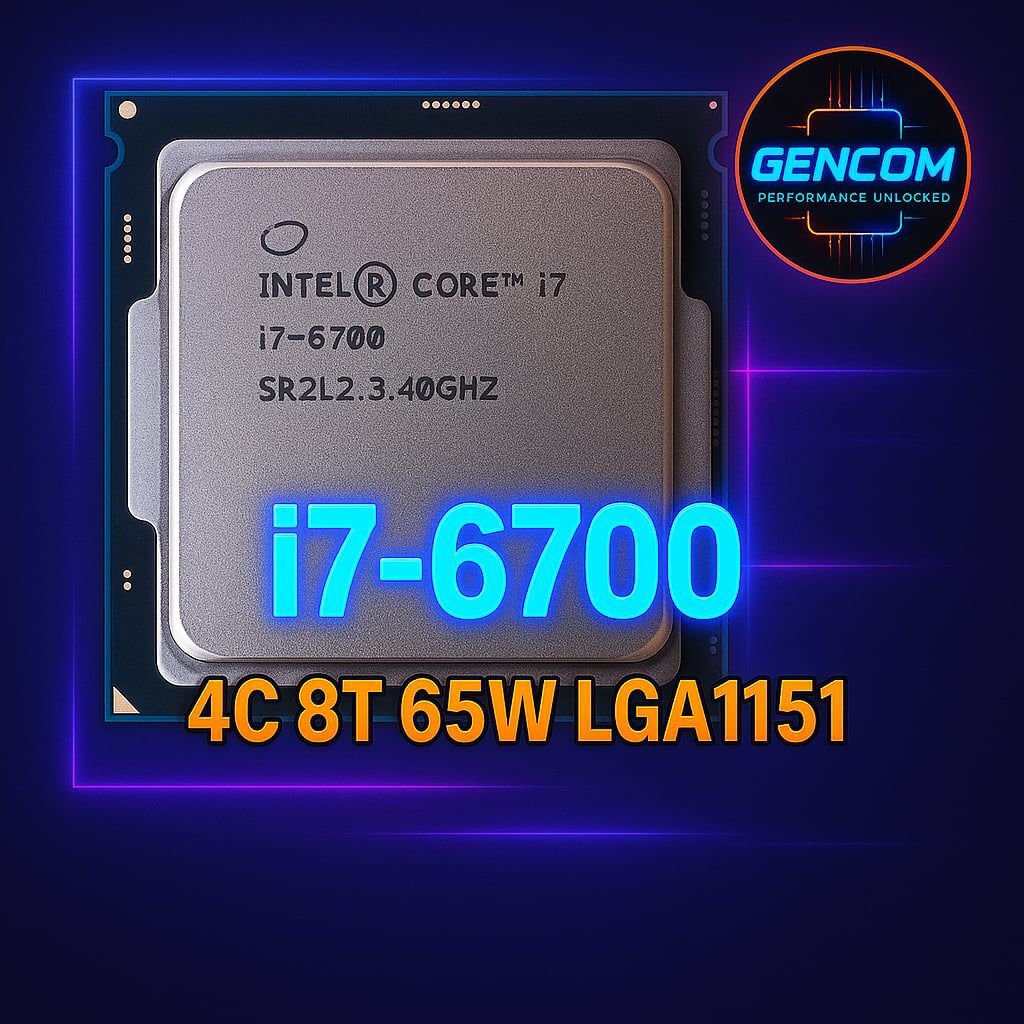 ซีพียู CPU Intel Core i7-6700 3.4GHz 4คอ8เทรด LGA 1151 ฟรีซิลิโคน1ซอง i7 6700