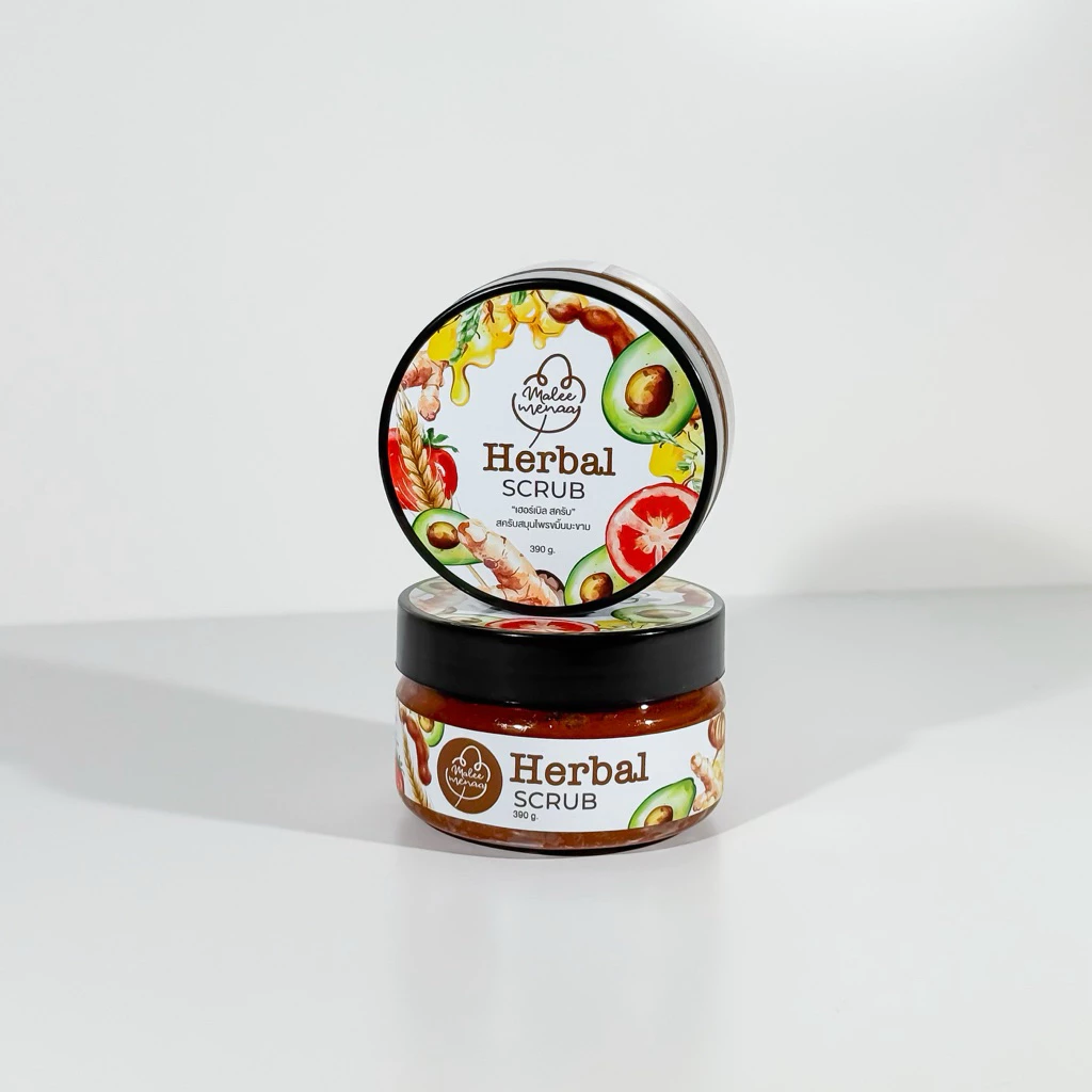เฮอร์เบิลสครับมาลีมีนา Herbal scrub Maleemenaa(มีราคาส่ง)