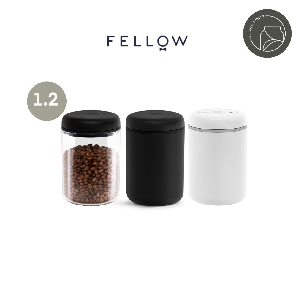 ATMOS VACUUM CANISTER 1.2L (385g) by Fellow ที่เก็บเมล็ดกาแฟ สูญญากาศ รักษา ยืดอายุ เก็บอาหาร