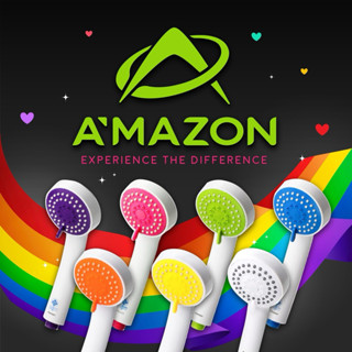 AMAZON ชุดฝักบัวอาบน้ำ 3 ระบบ หัวทรงกระบอก น้ำไหลแรง นุ่ม ดี…