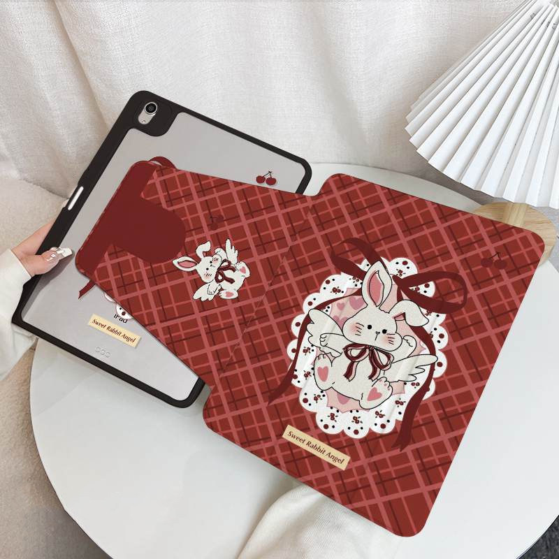 🚀จัดส่งทันที🚀เคสไอแพด การหมุน 360 องศา สไตล์บัลเล่ต์ กระต่าย Pro13 Air7/6 11 Gen11 Air5 Gen9 เคสiPad