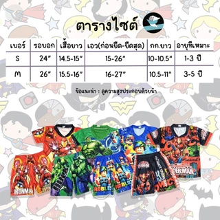 ชุดเด็ก ราคาถูก 49 บาท ได้ทั้งชุด!! ผ้ามัน แขนสั้น+กางเกง ลายการ์ตูนทั้งชุด (KD90)