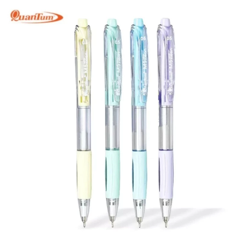 (10 ด้าม) ปากกาลูกลื่น Quantum M5 MAXX Klean หมึกน้ำเงิน 0.5มม.