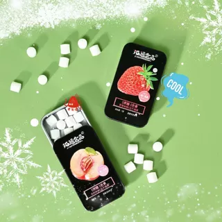 ราคาพิเศษ 9.- ลูกอมมิ้นต์ Mint Candy fresh (1ตลับ7กรัม) ลูกอมแตงโม ลูกอมมิ้น เย็นสดชื่่น มี4รส เสาวรส แตงโม พีช เสาวรส