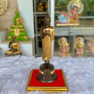 พระประจำวันเกิด หน้าตัก3นิ้ว แร่เหล็กน้ำพี้ แถมฟรีฐานรองพระ สีมันปูเพ้นท์