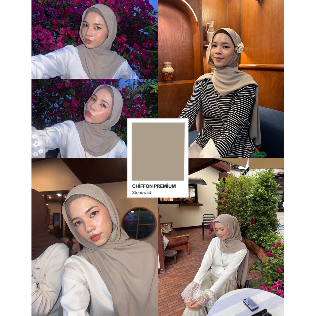 shawl chiffon premium (stonewall)