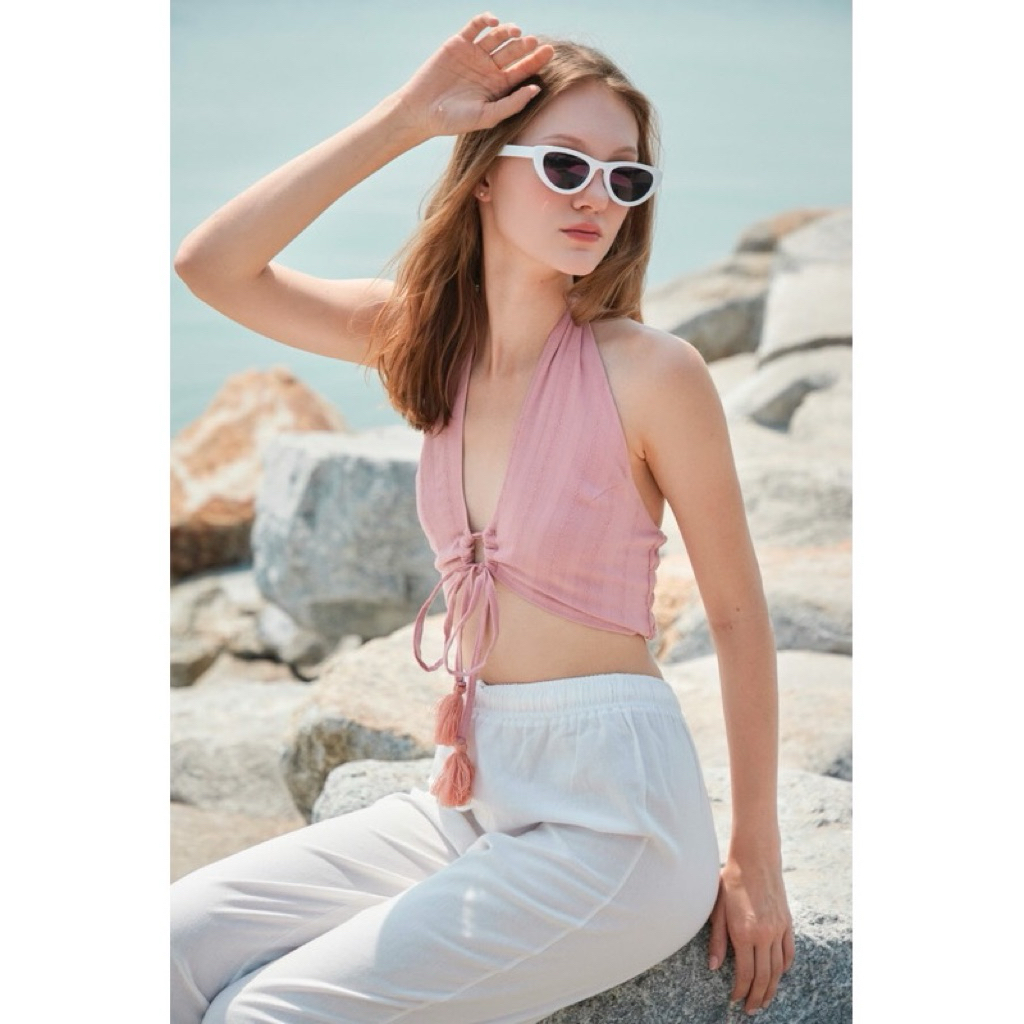 [ส่งต่อ Hanna.bgg] Iris top - Pink🩷