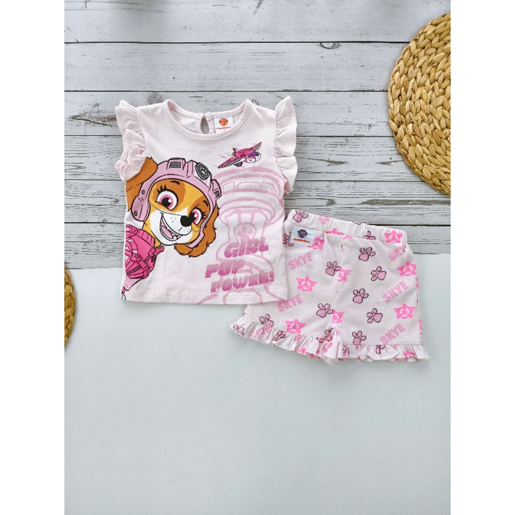 🌈พร้อมส่ง Nickelodeon ชุดเซต Paw petrol - Skype สีชมพู