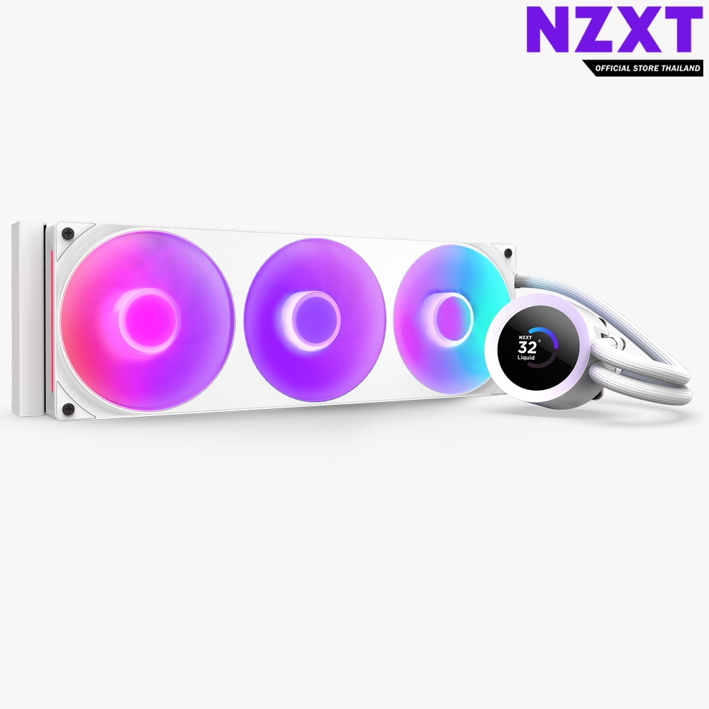 NZXT KRAKEN PLUS 360 RGB WHITE : RL-KR360-W2