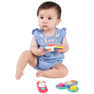 Playgotoys ของเล่นเสริมพัฒนาการ จุ๊บหมุนเจ้าดอกไม้(1481)