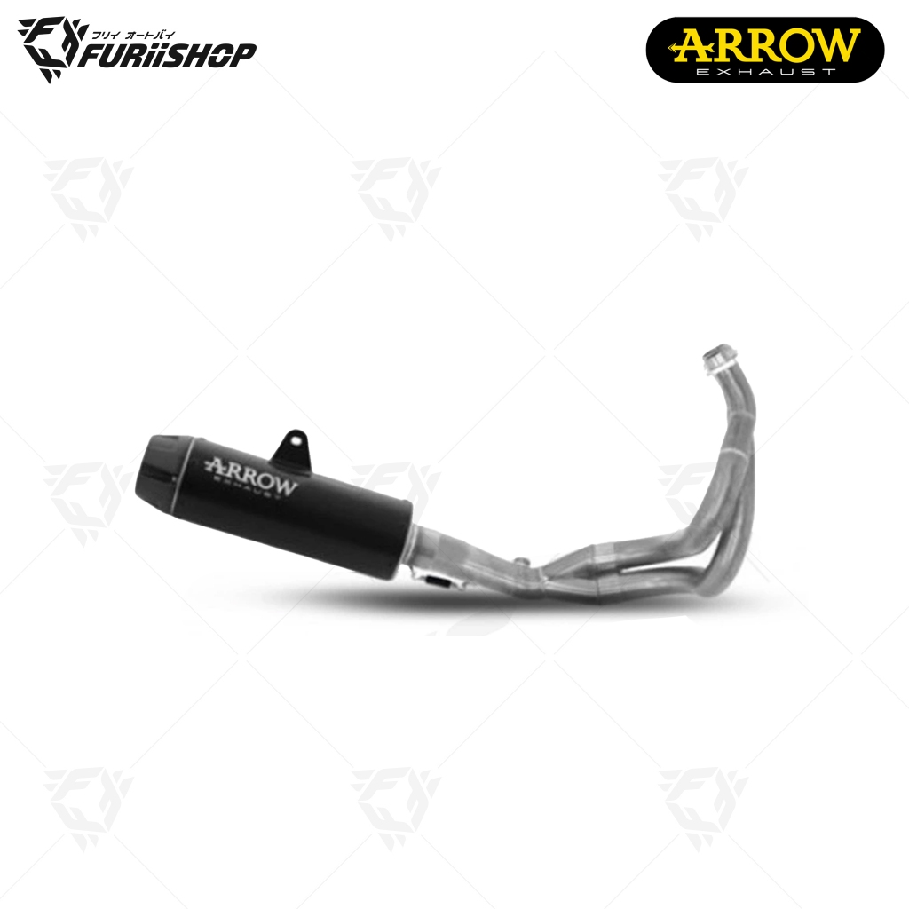 ท่อสูตร/ท่อแต่ง/ท่อไอเสีย Arrow Vintage Black-Carbon : for Kawasaki Ninja650 2020-2022/Z650 2020-202