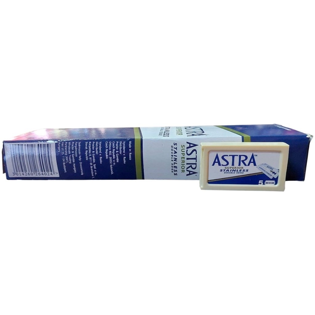 Astra Stainless Double Edge ใบมีดโกน 2คม จำนวน
