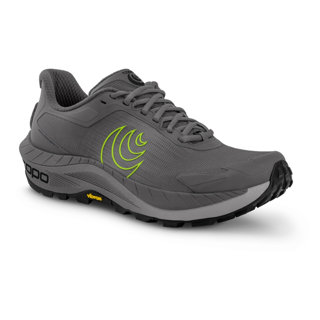 TOPO  M.TRAIL - MTN RACER 4 - GREY/LIME - รองเท้าวิ่งเทรล ผู้ชาย