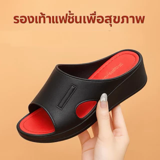 รองเท้าแตะรุ่นใหม่ล่าสุด! (ฟช)ดีไซน์เรียบหรู ใส่สบาย พื้นนุ่มไม่ปวดเท้า ใช้ในบ้านก็ได้ ออกนอกบ้านก็สวย