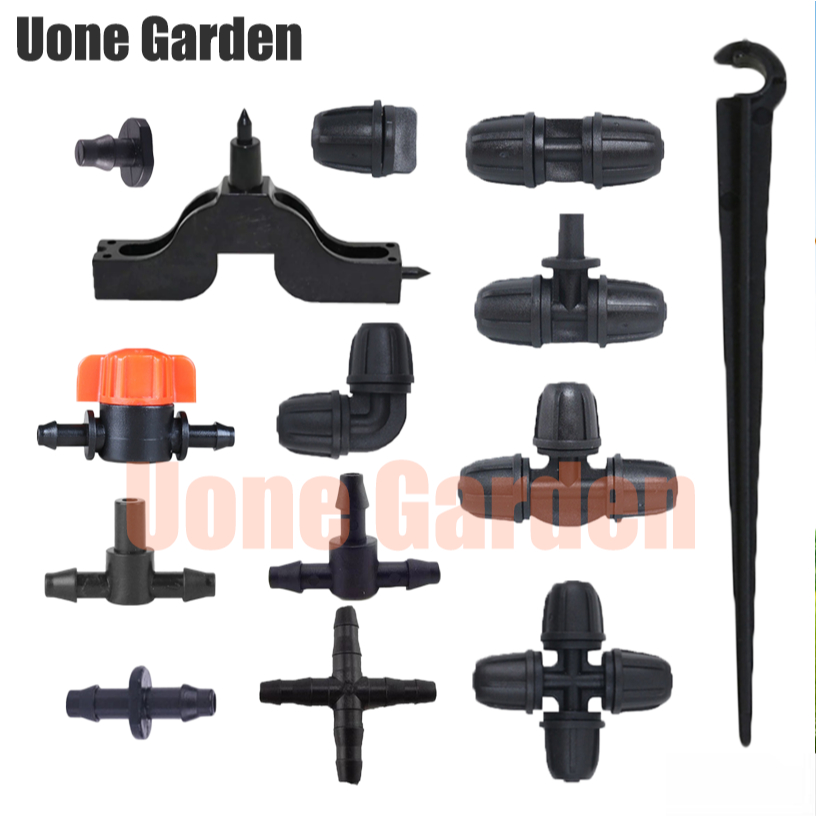 Uone Garden พร้อมส่ง ข้อต่อสายไมโคร 4/7 5/7mm 3ทาง 2ทาง 4ทาง สำหรับต่อหัวพ่นหมอก มินิสปิงเกอร์
