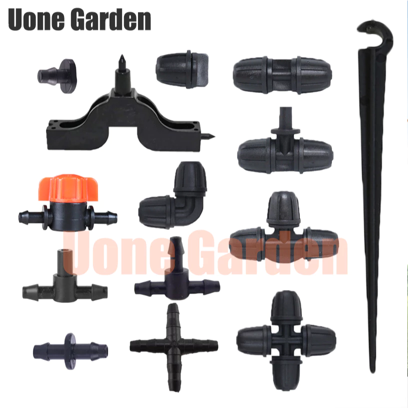 Uone Garden ข้อต่อสายไมโคร 4/7 5/7mm 3ทาง 2ทาง 4ทาง สำหรับต่อหัวพ่นหมอก มินิสปิงเกอร์
